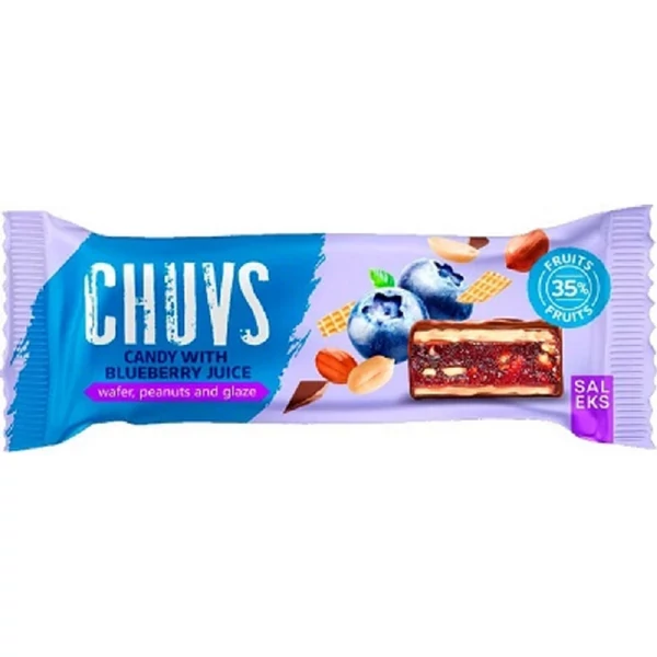 Chuvs gyümölcsszelet 30 g áfonyával és földimogyoróval