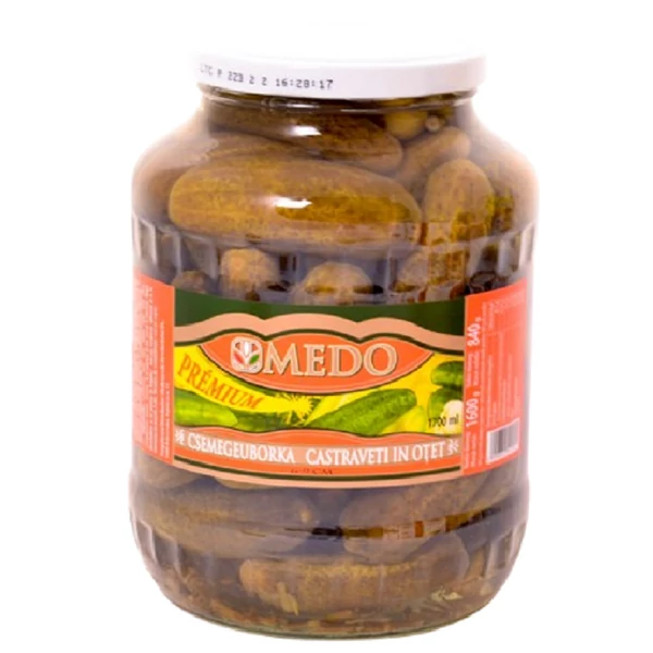 Medo csemegeuborka 6-9cm 1600g/840g - csak egyedi szállítással vagy személyes átvétellel