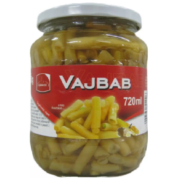 Globetti sárgahüvelyű vajbab 660/360g - csak egyedi szállítással vagy személyes átvétellel