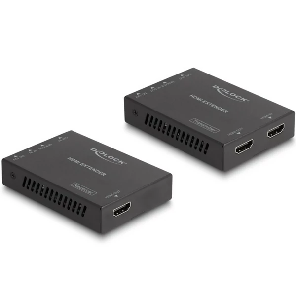 Delock HDMI-hosszabbító készlet Cat.6-os kábelen keresztül 4K 60 Hz 50 m