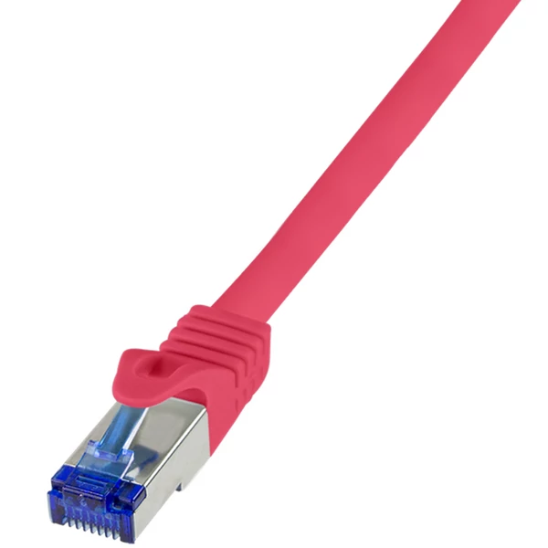Logilink Patch kábel Ultraflex, Cat.6A, S/FTP, piros, 10 m