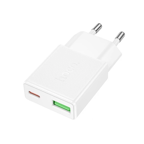 HOCO N65 Ingenious PD20W+QC3.0 USB-C, USB-A töltő (EU)