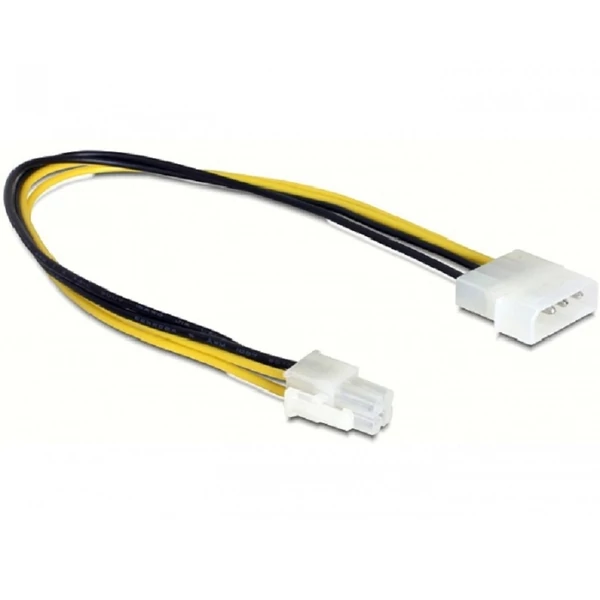 Delock P4 apa   Molex 4 tűs apa, 30 cm-es hálózati kábel