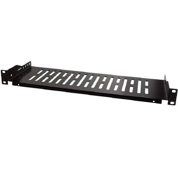Logilink 19" konzolos polc, elülső csavaros rögzítés, fekete