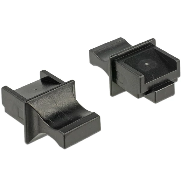 Delock Porvédo RJ45 típusú kimenethez fogantyúval 10 db fekete