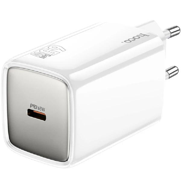 HOCO N48 Glorious egy portos USB-C töltő 65W - fehér