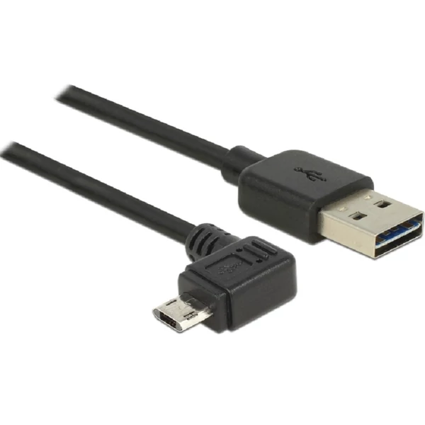 Delock Kábel, EASY-USB 2.0-s A-típusú csatlakozódugó > EASY-USB 2.0-s Micro-B típusú csatlakozódugó,
