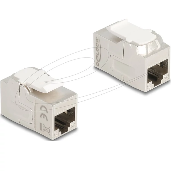 Delock Keystone modul összekötő RJ45 aljzat RJ45 aljzat, Cat.6A árnyékolt