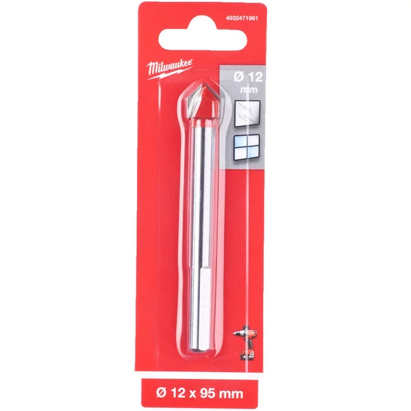 Milwaukee Fúró üvegekhez és csempelapokhoz 12 x 95 mm 1 db