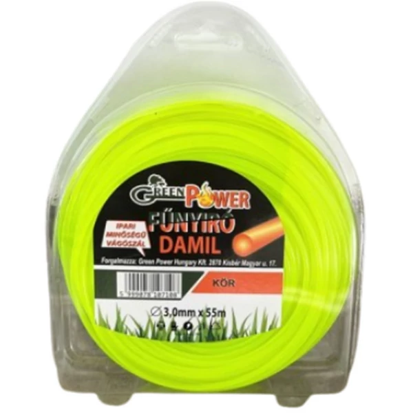 Műanyag vágószál 3mmx55m kör, műanyag tekercs 0,5 kg