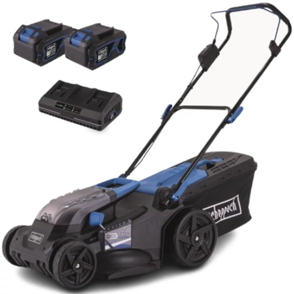 Scheppach BC-MP430-X-SET XL2 - akkus fűnyíró indukciós motorral 4in1