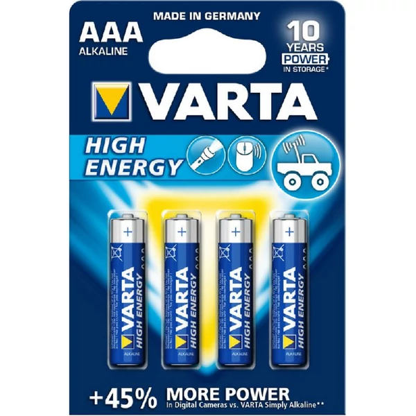 VARTA Longlife Power alkáli elem AAA B4