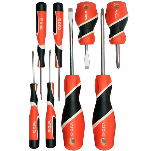 YATO Csavarhúzó klt. 8r. mágneses S2