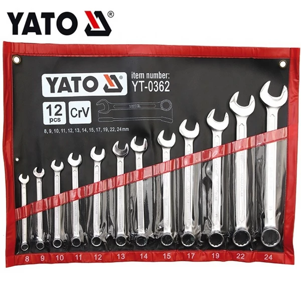 YATO Csillag-villás kulcs klt. 12r 8-24-ig   Cr.V.