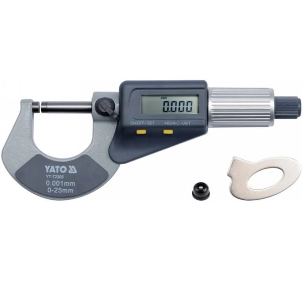 YATO Digitális mikrométer 0-25 mm +/-0,01 mm