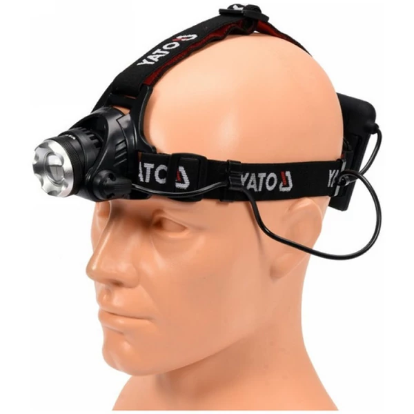 YATO Fejlámpa XM-L2 CREE állítható fókusszal