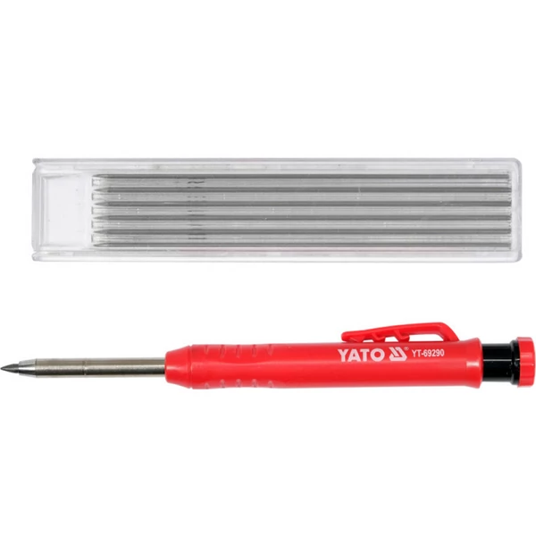 YATO Fémházas ácsceruza tölthető 150 mm + 6 db betét