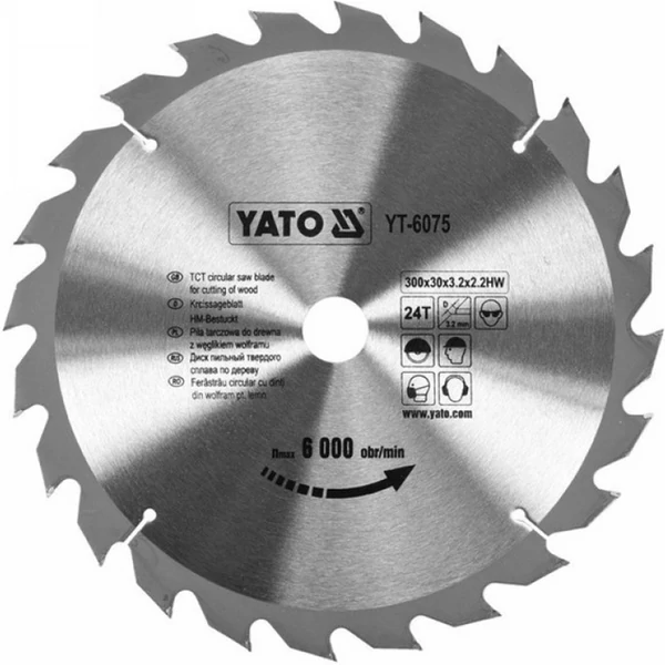 YATO Fűrésztárcsa fához 300/30/24