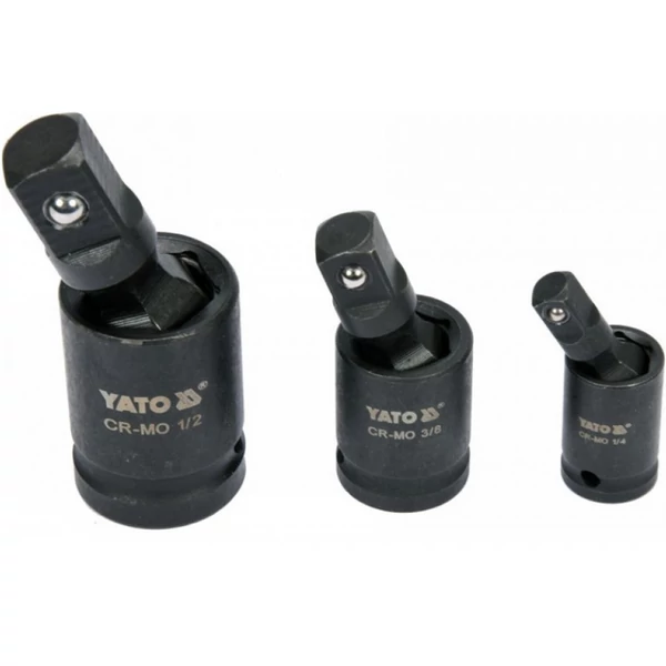 YATO Gépi csuklós csatlakozó készlet 3 részes 1/4 - 3/8 - 1/2'