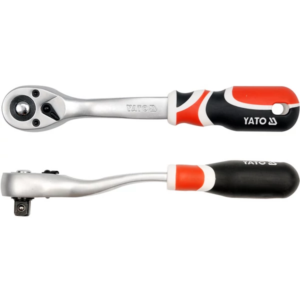 YATO Hajtószár racsnis 1/2 col hajlított szár, lágy fogantyús
