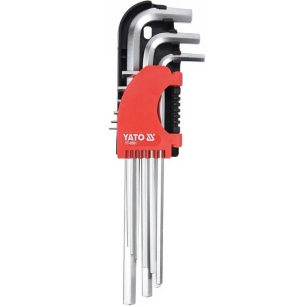 YATO Imbuszkulcs klt. 9 r.hossz. (1,5-10) CrV
