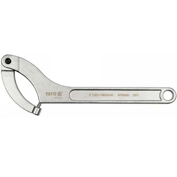 YATO Körmös kulcs állítható 120-180 mm csapos CrV