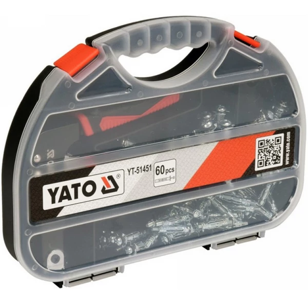 YATO Molly fogó üreges bővítőcsavarokhoz + 60 db csavar