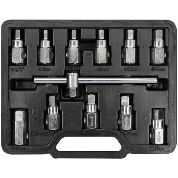 YATO Olajleeresztő kulcskészlet 12 részes 3/8 col