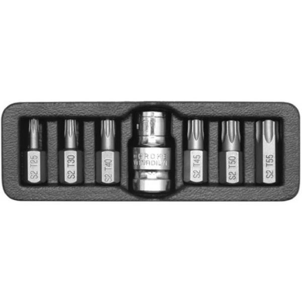 YATO Torx bit készlet 7 részes (1/2 col T25-T50)