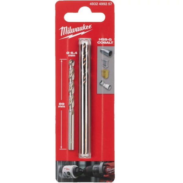 Milwaukee Központosító fúró HSS-G Co 6x89 mm (Lyukfűrészhez) - 1 db