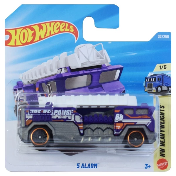 Hot Wheels: 5 Alarm lila kisautó 1/64 - Mattel