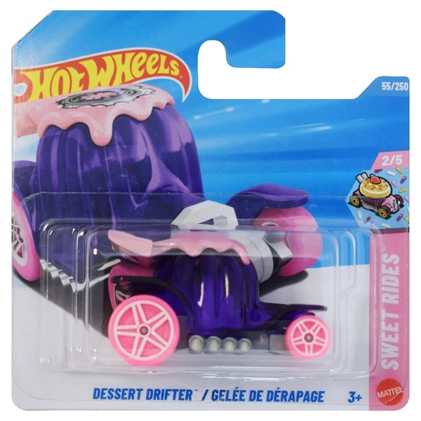 Hot Wheels: Dessert Drifter / Gelée De Dérapage lila kisautó 1/64 - Mattel