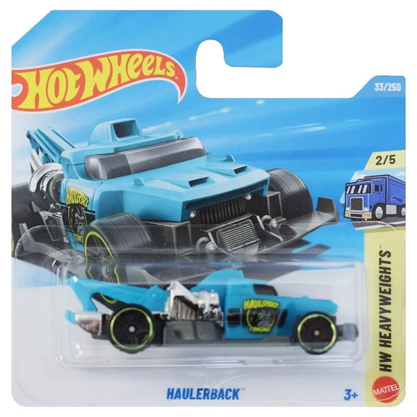 Hot Wheels: Haulerback kék kisautó 1/64 - Mattel