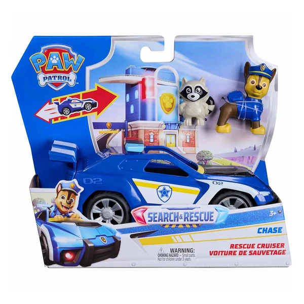 Mancs őrjárat: Search & Rescue Hátrahúzható Chase járgánya figurával - Spin Master