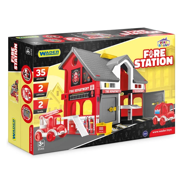 Play House: Tűzoltósági játékszett járművekkel - Wader