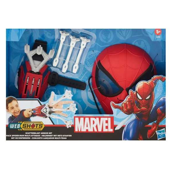 Marvel Pókember: Web Shots Scatterblast Armor játékszett - Hasbro