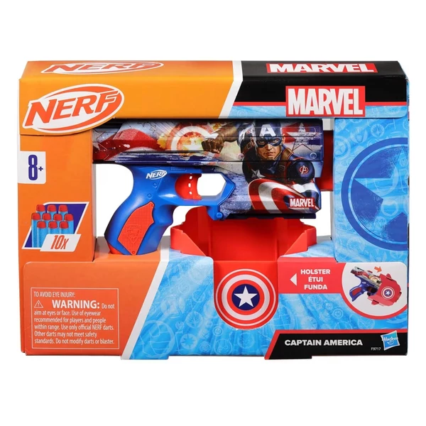 Nerf: Marvel Amerika Kapitánya szivacslövő fegyver - Hasbro