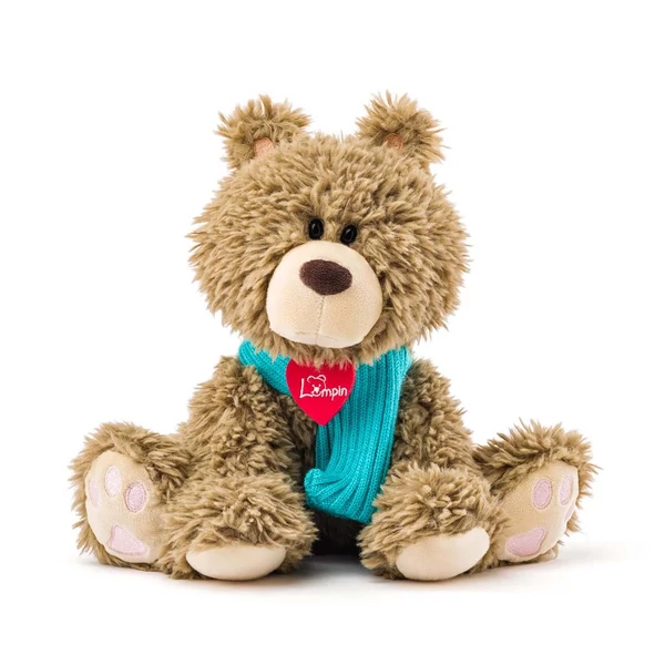 Bariboo borzos maci plüssfigura sállal 25cm - Lumpin