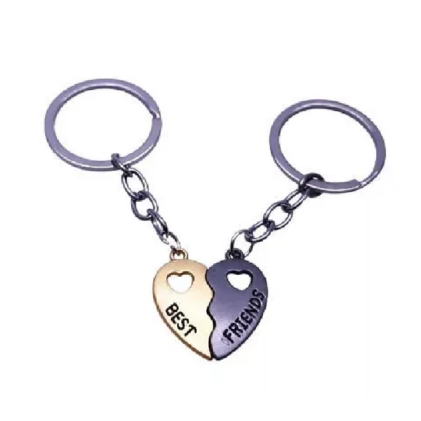 Lora páros/legjobb baratáos kulcstartó arany fekete 880457