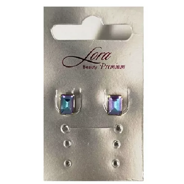 Lora fülbevaló bedugós szögletes 842107