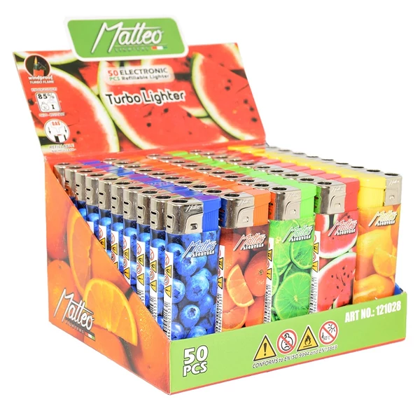 Vihar öngyújtó gyümölcsös 50db 121028