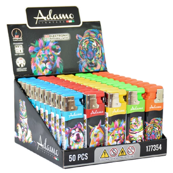 Vihar öngyújtó színes állatos 50db 177354