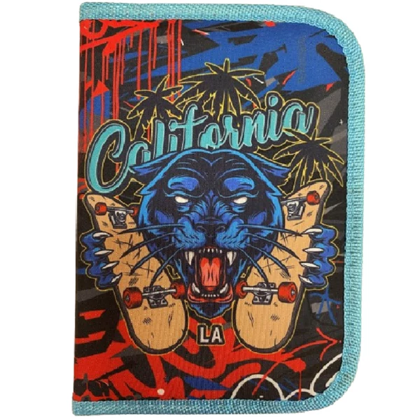 Octopus 2 klapnis töltött tolltartó Panther Goals EXMI55