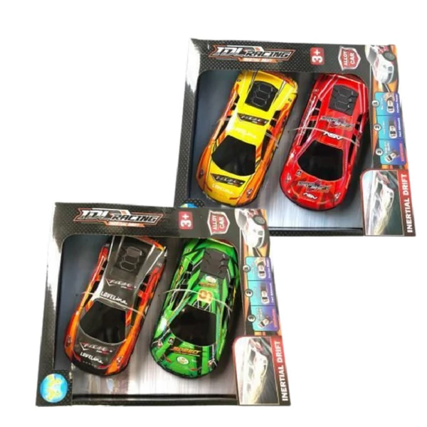 Fém autó 2db több féle JA2013