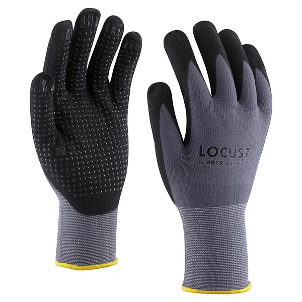 Locust nylon/spandex szerelőkesztyű mikro habnitrlis tenyérnyomással 09