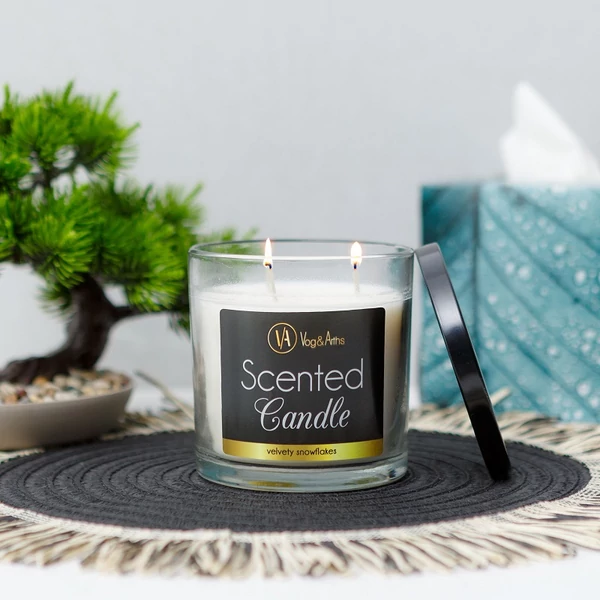 Illatgyertya "bársonyos hópelyhek" 350g 58812A