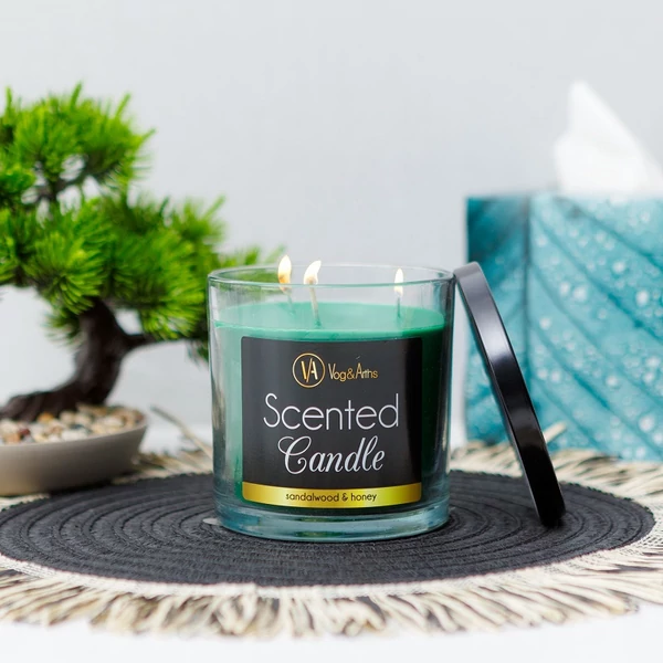 Illatgyertya "szantálfa" 350g 58812B