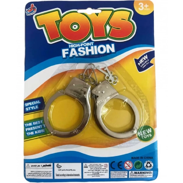 Játék fém bilincs kulccsal