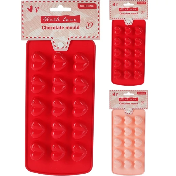 Szilikonos szív alakú csokiforma több féle 170491600