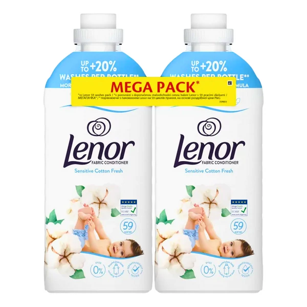 Lenor Öblítő Cotton Fresh 2x1239 ml